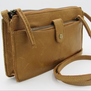 American Leather Mini Crossbody w/Removable Wallet